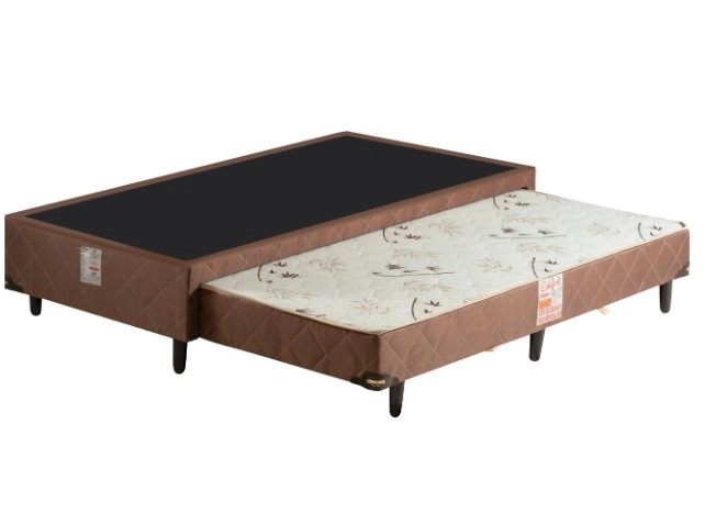Base Cama Box Solteiro 088 Confort com Auxiliar NEWSONNO 