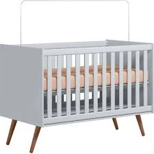 Berço Mini Cama Q-Encanto Retrô Branco Acetinado (3820-3) QMOVI 