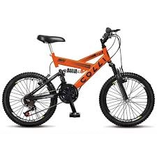 Bicicleta A20 21M Suspensão Dupla Laranja Neon GPS (31012) Colli 