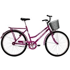 Bicicleta Feminina A26 V-B com Cesta Classic New Violeta (2604) Dalannio Bike