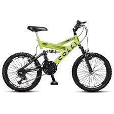 Bicicleta A20 21M Dupla Suspensão Amarelo Neon GPS (310.13) Colli