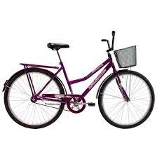 Bicicleta Feminina A26 Violeta Classic New CP com Cesta (6849) Dalannio Bike 