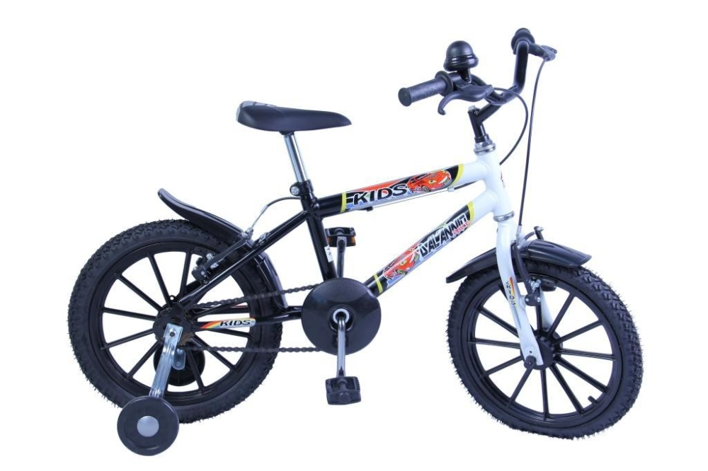 Bicicleta Masculino A16 Preto/Branco Kids (3624) DALANNIO BIKE 