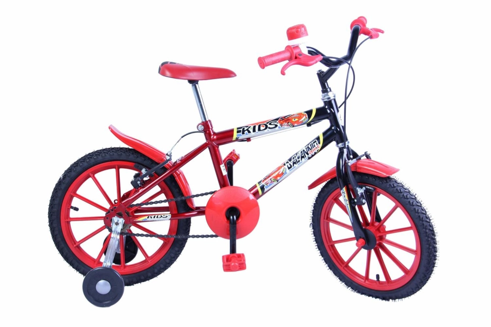 Bicicleta Masculino A16 Vermelho/Preto Kids (3613) DALANNIO BIKE 