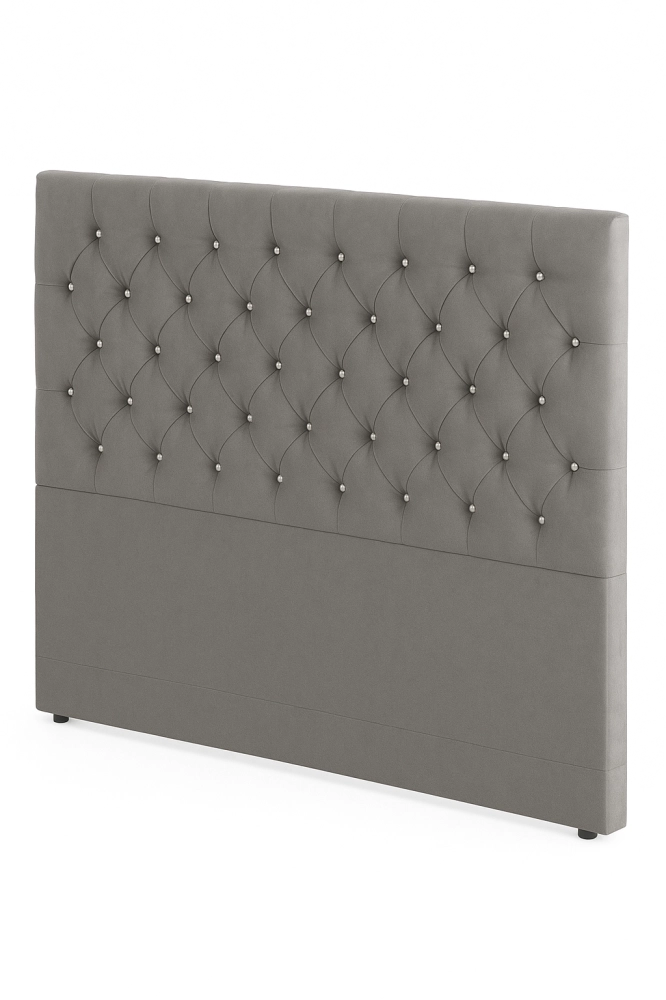 Cabeceira de Cama Box Queen 160 Diana Cinza Newsonno