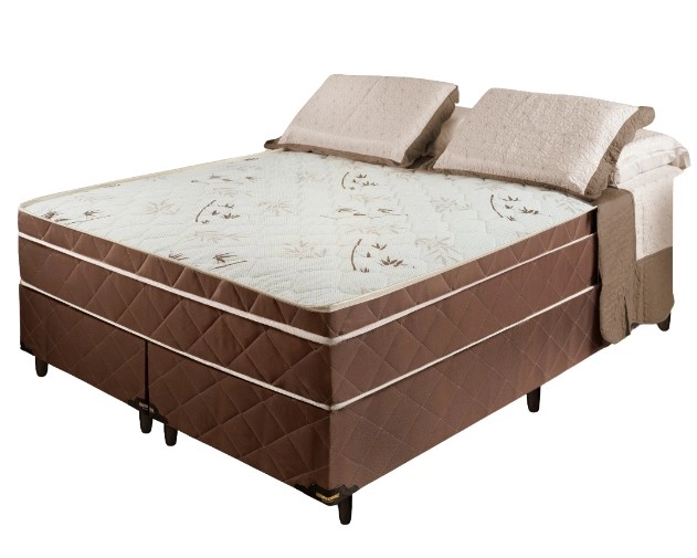 Cama Box Queen (Box +Colchão)158x31 Magnus Confort Plus Mola Ensacada NEWSONNO