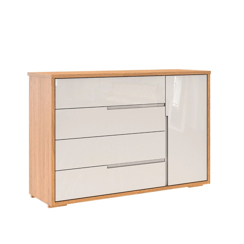 Cômoda Sapateira Concept Freijó/Off White  100% MDF (17636) ROBEL 