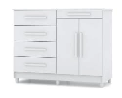 Cômoda Sapateira Sirius 5Gavetas Branca (20019) VILA RICA 