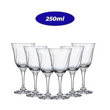 Conjunto de Taças para Vinho 6PC  250ML Lírio Nadir (7134) 