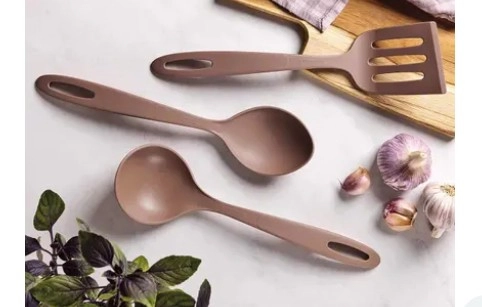 Conjunto utensílios Tramontina Ability 3 peças mocaccino (25199/411)