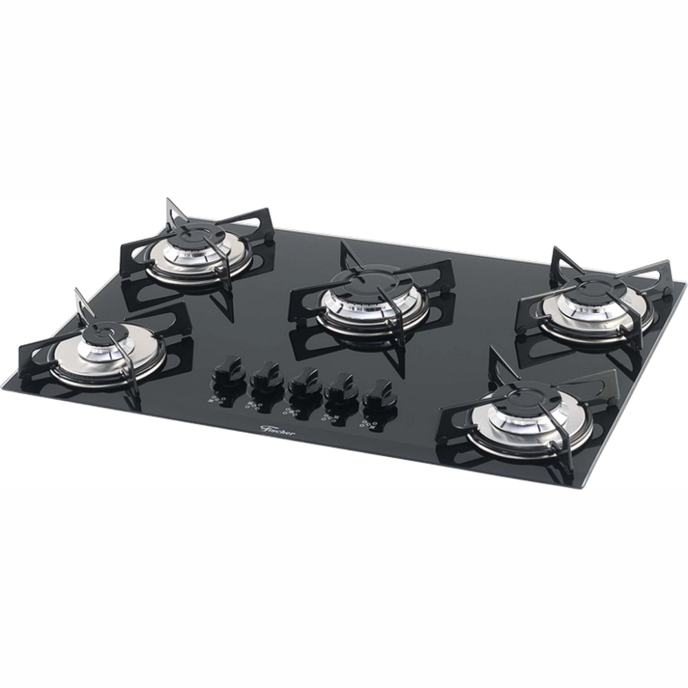 Cooktop 5B Vidro Preto (1642-6985) FISCHER