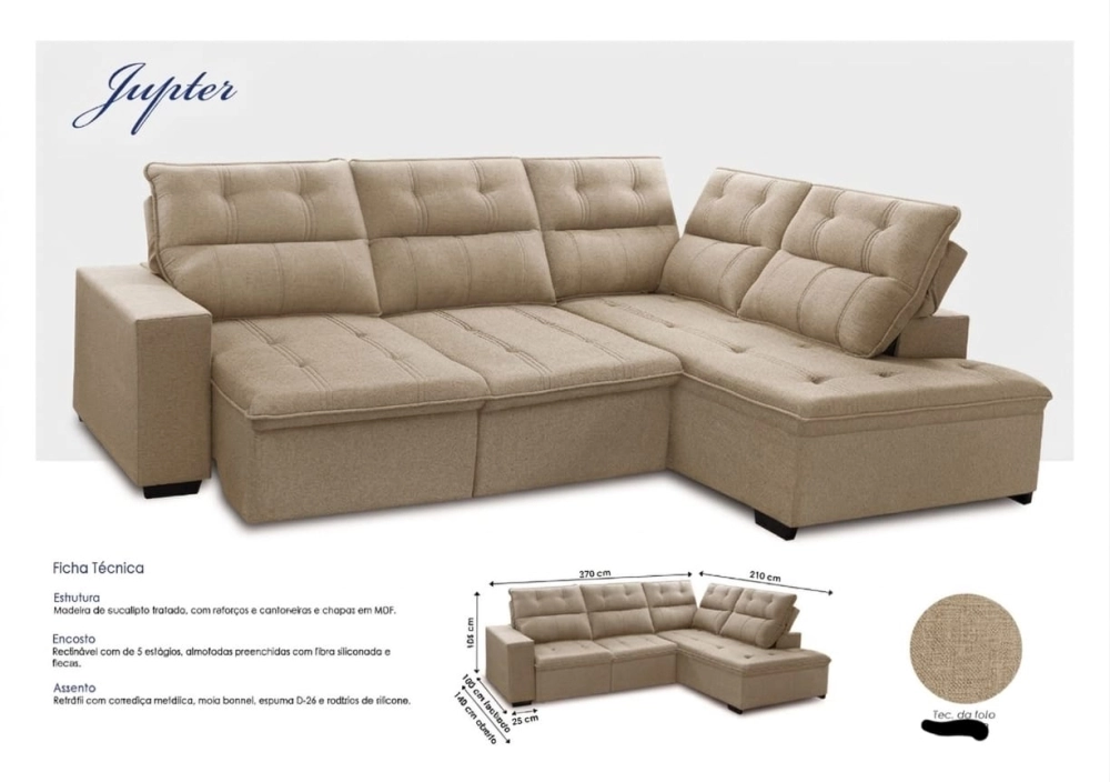 Estofado Jupter Canto 210X270 (TEC 707) IDEAL FLEX 