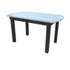  Mesa 152cm Meia Lua Castanho/Moscato SEA MÓVEIS