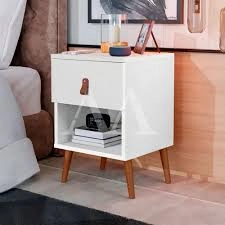 Mesa de Cabeceira 1Gav Larissa Branco J&A MOVEIS 