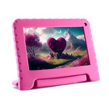 Tablet Infantil Kid Pad Rosa Tela7" 64GB (NB411) MULTILASER