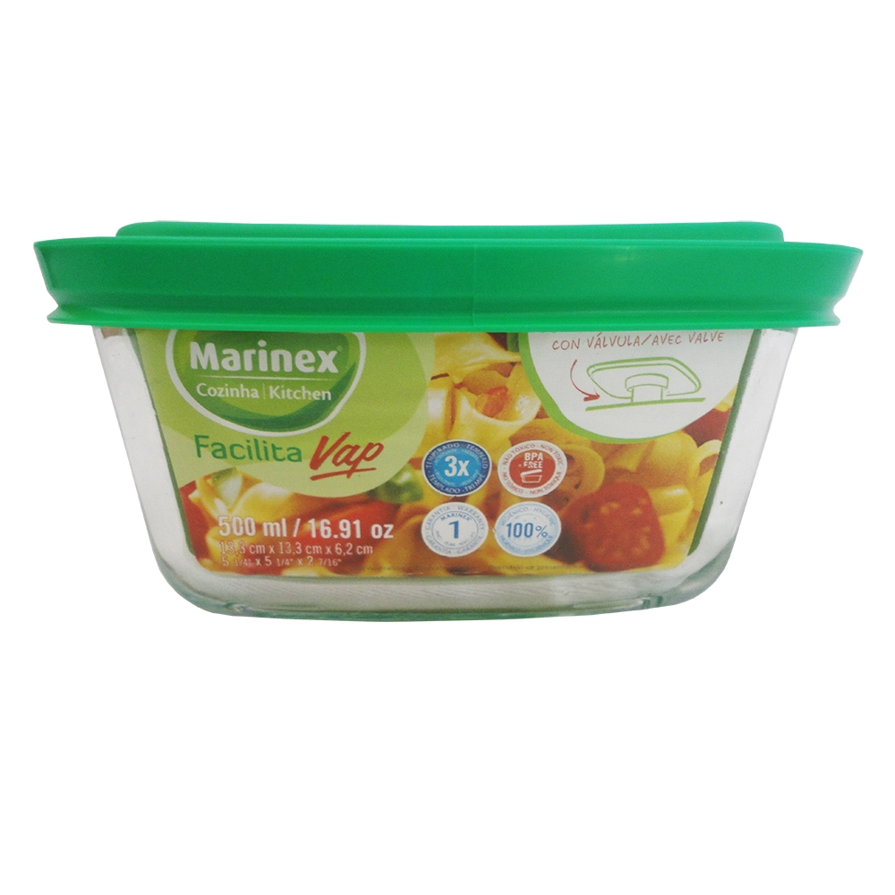 Tigela com Tampa Facilita 500ML MARINEX (72307) Sortida 