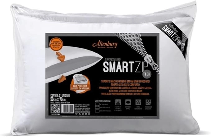 Travesseiro 50x70 Smart Zip ALTENBURG