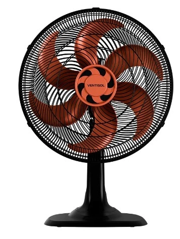 Ventilador 40cm 6P Turbo Premium Preto/Bronze (8003) VENTISOL 