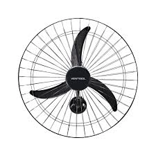 Ventilador De Parede 60cm 3P Preto Premium (543) VENTISOL 
