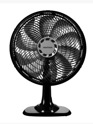 Ventilador Turbo 40CM Preto/Cinza 10P 17597 VENTISOL 